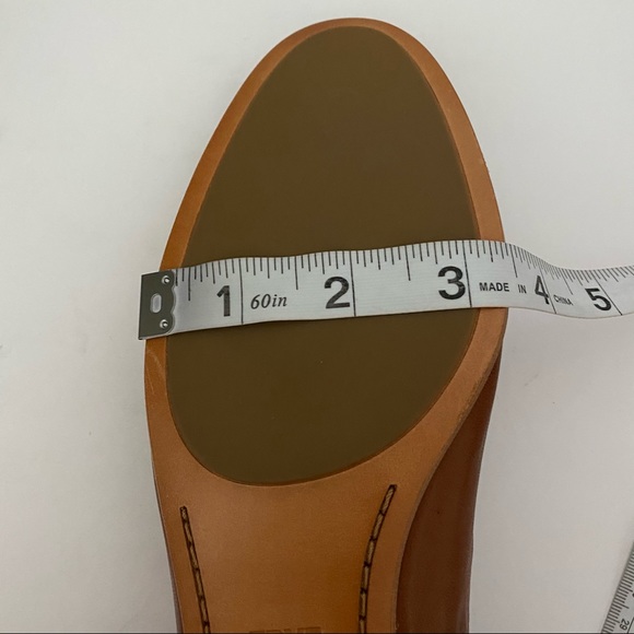 Frye Gloria Leather Ballet Flat in Cognac Shoes - Picture 11 of 11